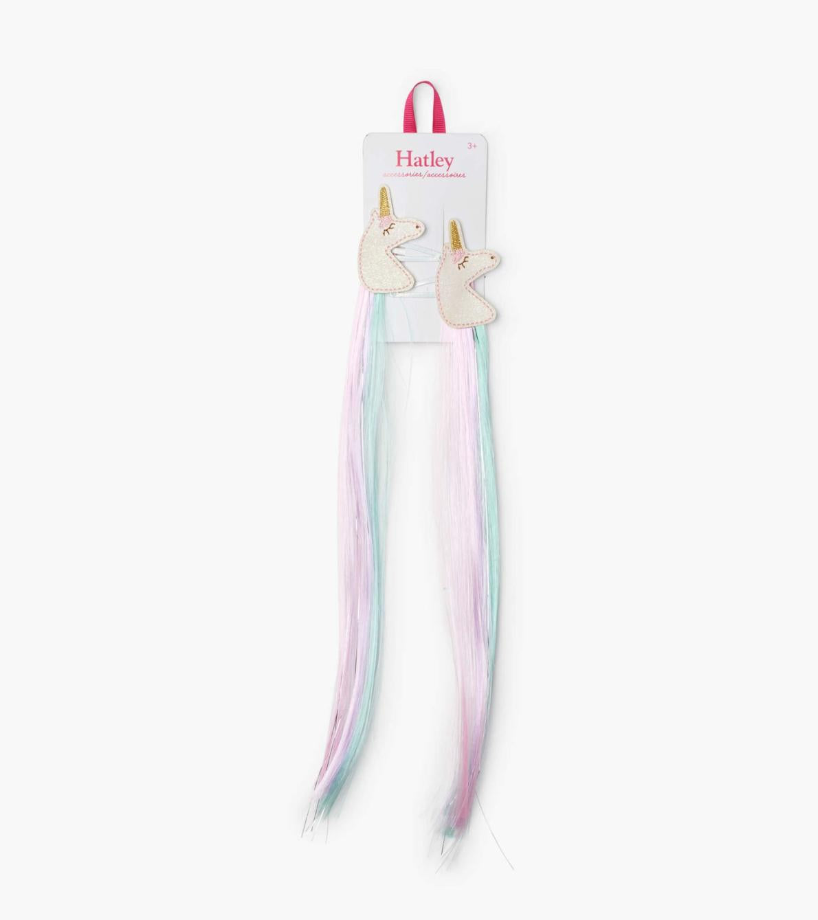 Hatley Accessories | Girls Unicorn 2 Pack Faux Hair Clip In Extensions