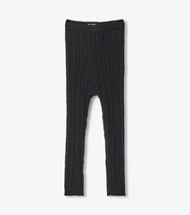 Hatley Bottoms | Baby &amp; Toddler Baby Girls Black Cable Knit Leggings