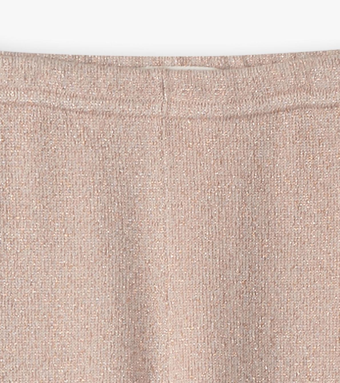 Hatley Bottoms | Baby &amp; Toddler Baby Girls Gold Glitter Cable Knit Leggings