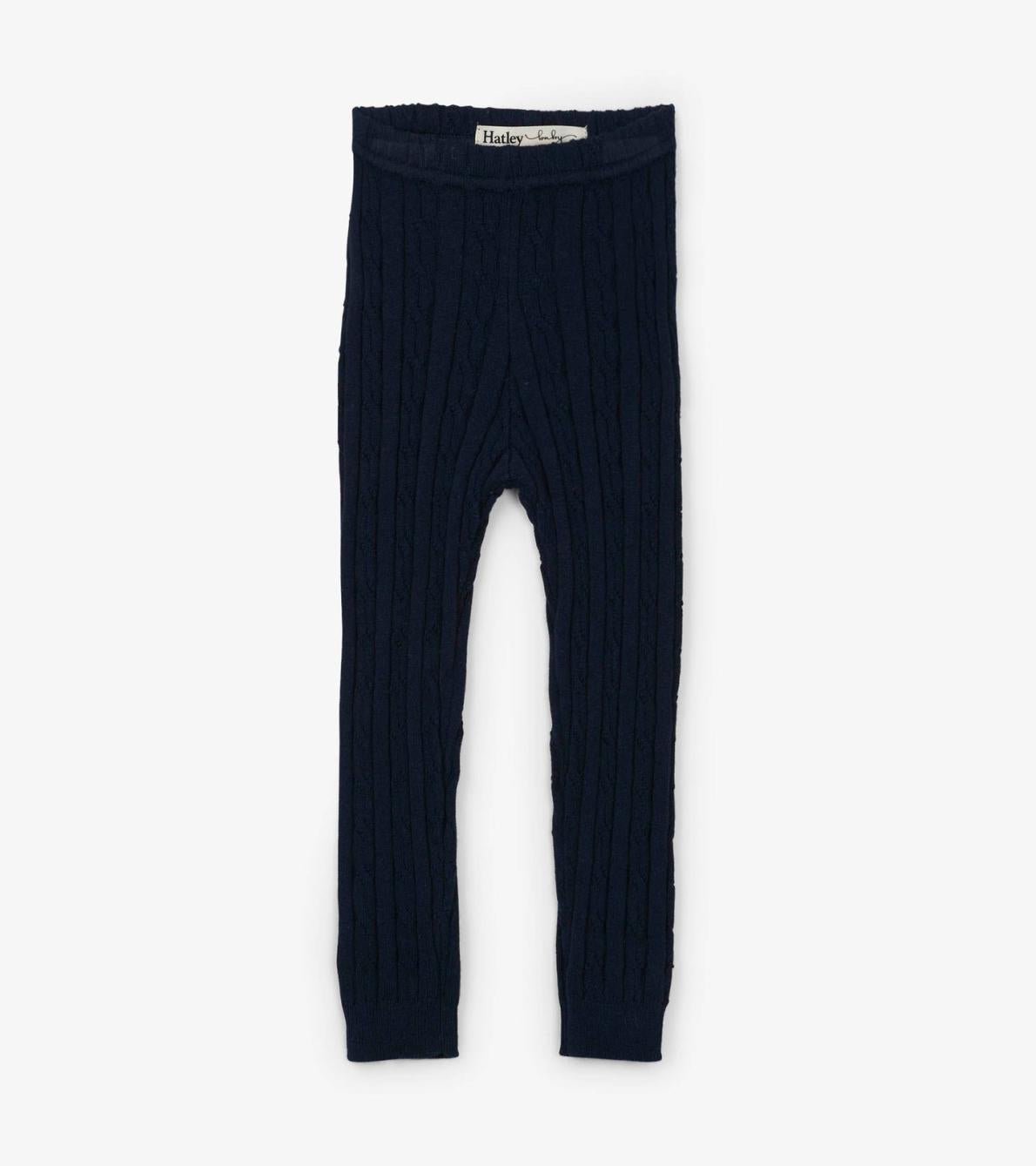 Hatley Bottoms | Baby &amp; Toddler Baby Navy Cable Knit Leggings