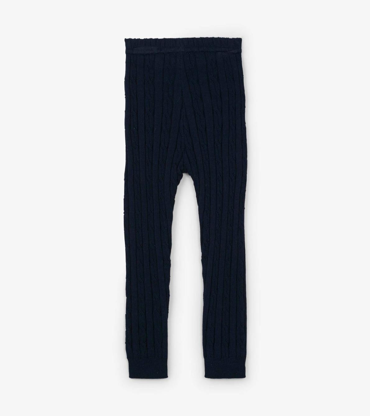 Hatley Bottoms | Baby &amp; Toddler Baby Navy Cable Knit Leggings