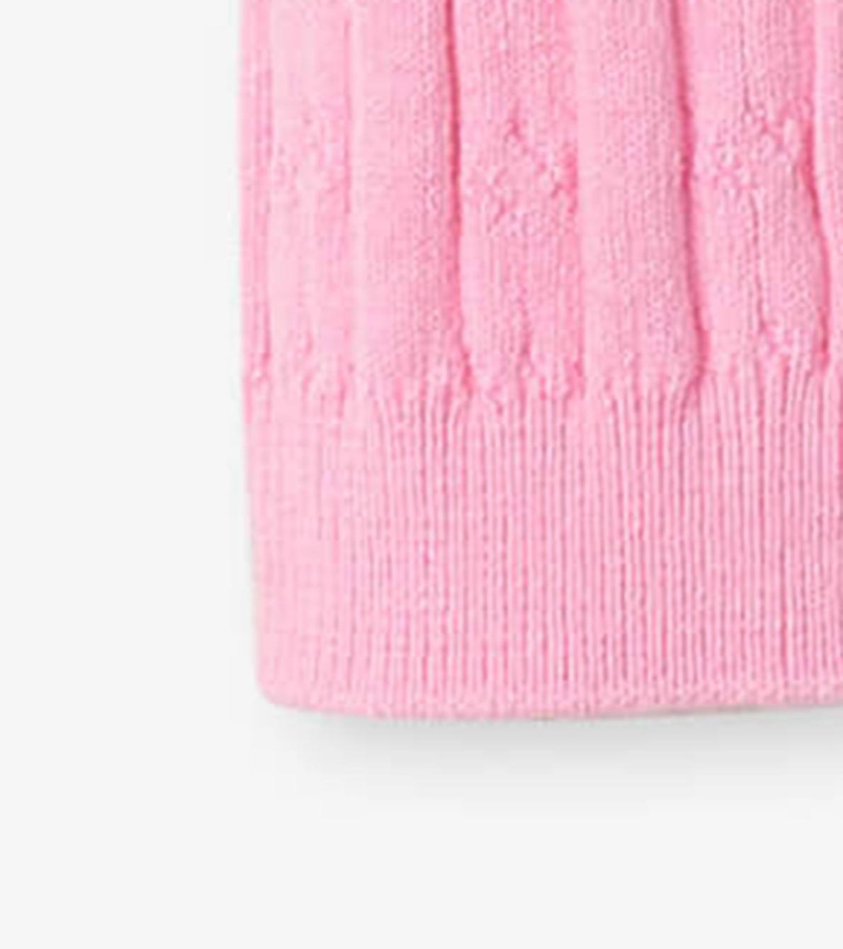 Hatley Bottoms | Baby &amp; Toddler Baby Pink Cable Knit Leggings