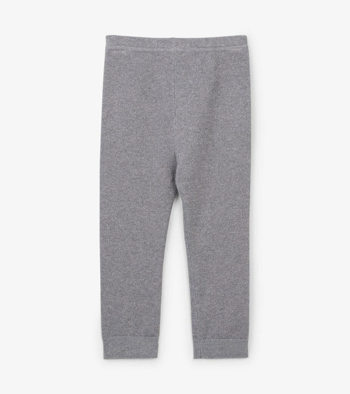 Hatley Bottoms | Baby &amp; Toddler Baby Silver Glitter Cable Knit Leggings