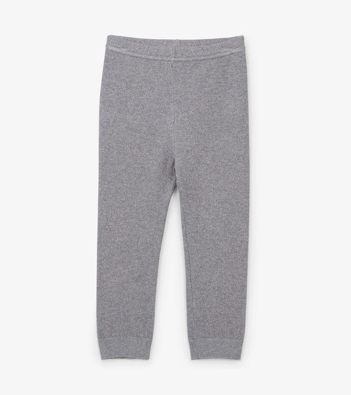 Hatley Bottoms | Baby &amp; Toddler Baby Silver Glitter Cable Knit Leggings
