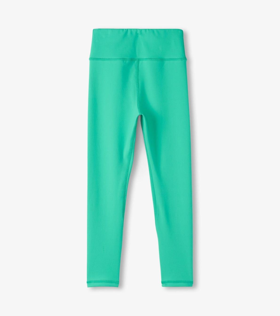 Hatley Bottoms | Girls Girls Aqua Green Active Leggings