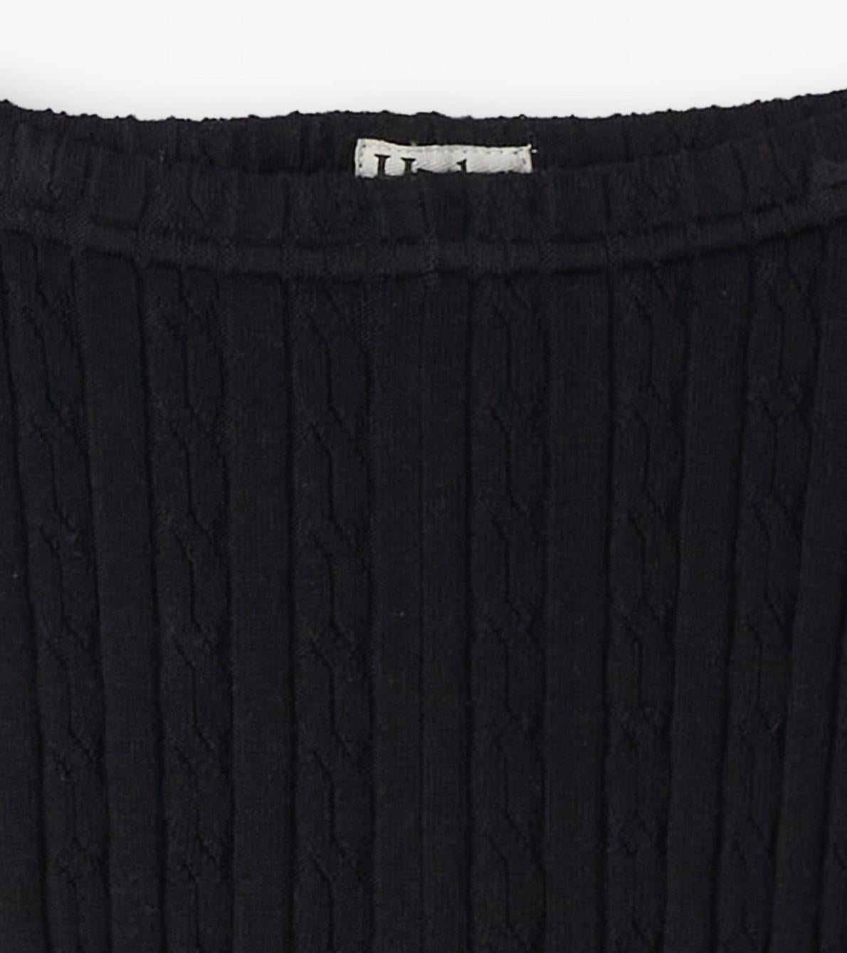 Hatley Bottoms | Girls Girls Black Cable Knit Leggings