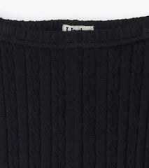 Hatley Bottoms | Girls Girls Black Cable Knit Leggings