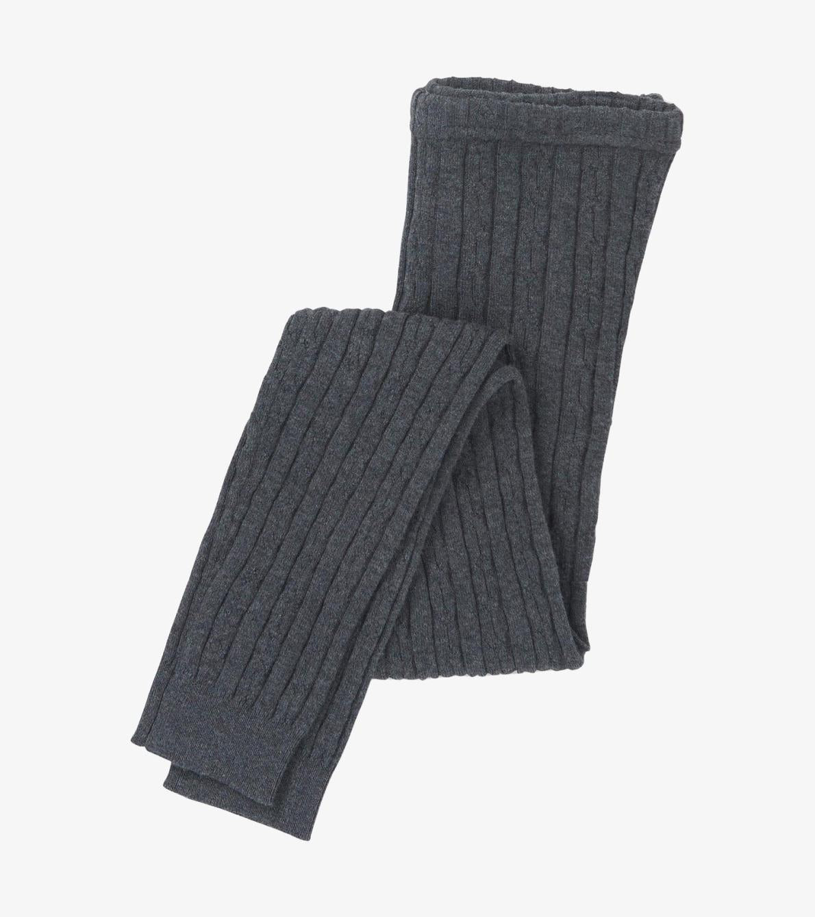 Hatley Bottoms | Girls Girls Charcoal Cable Knit Tights