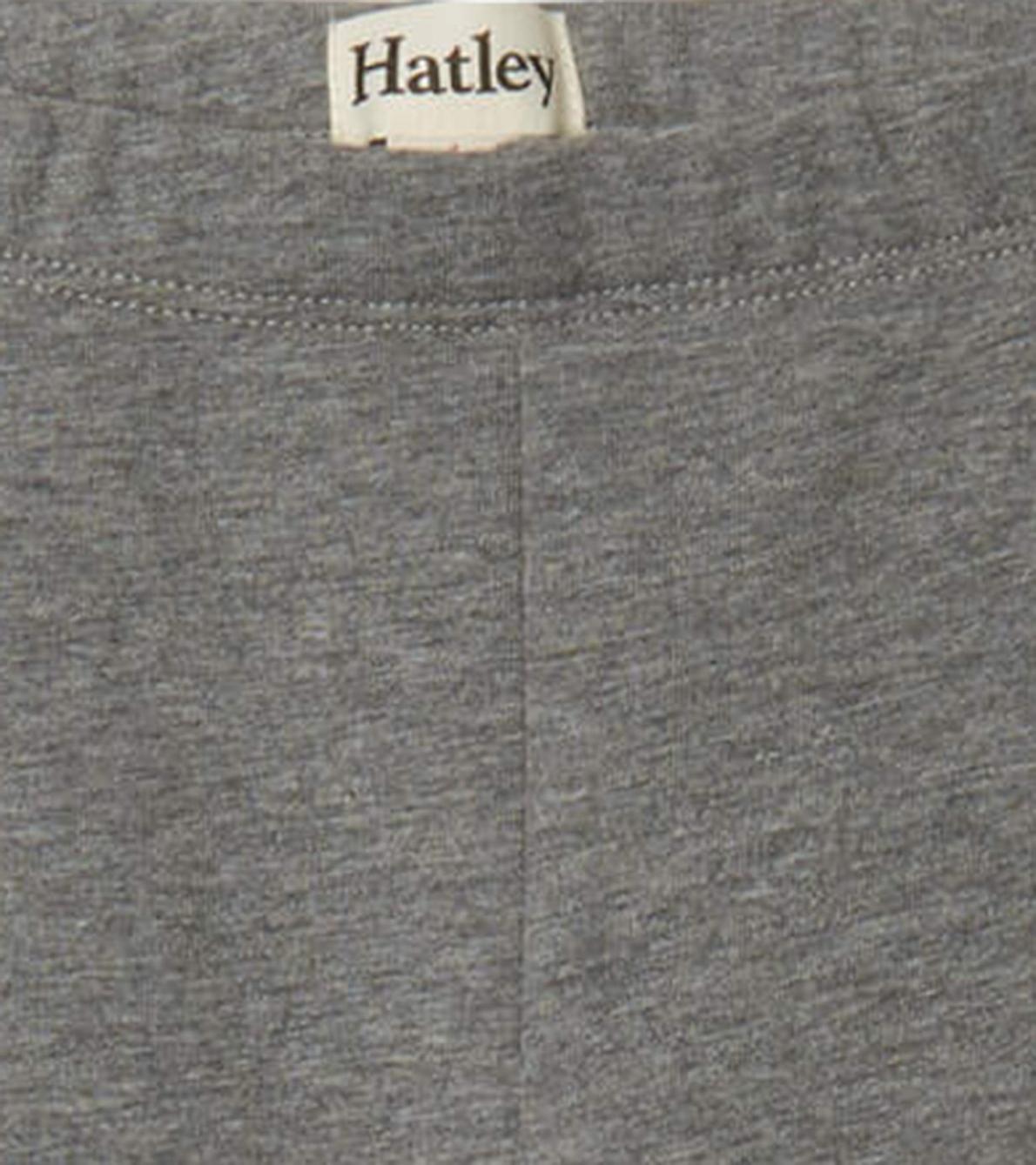 Hatley Bottoms | Girls Girls Charcoal Cozy Leggings