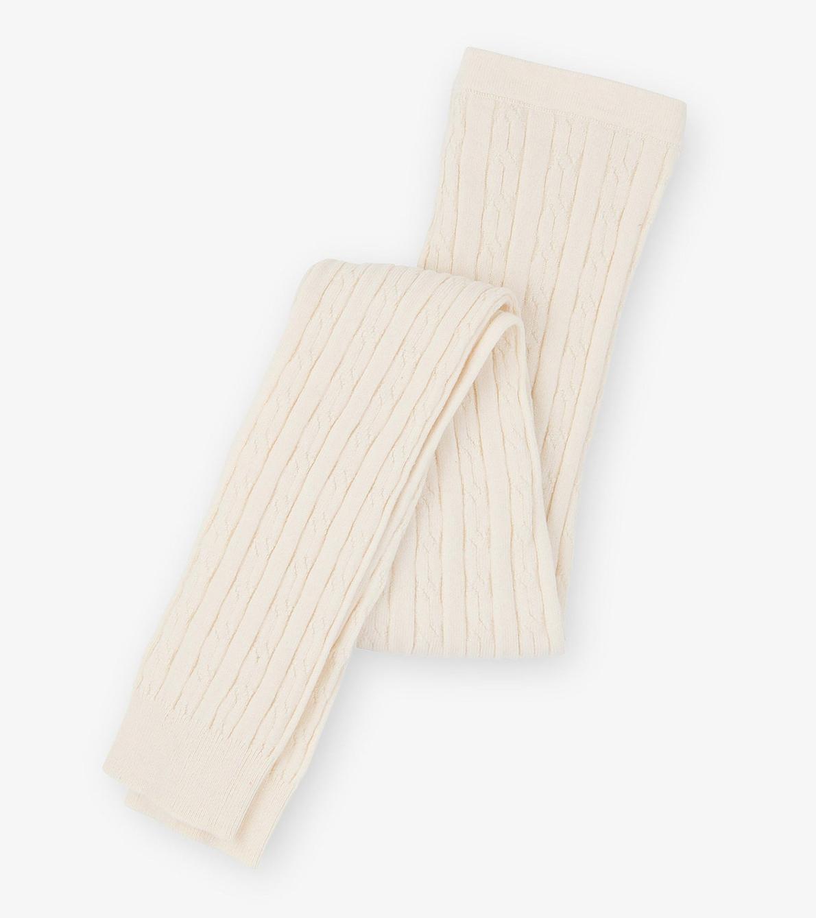 Hatley Bottoms | Girls Girls Cream Cable Knit Tights