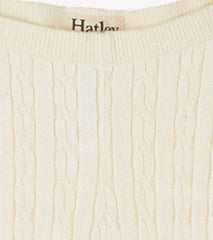 Hatley Bottoms | Girls Girls Cream Cable Knit Tights