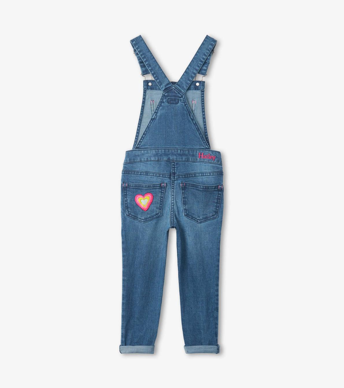 Hatley Bottoms | Girls Girls Denim Stretch Classic Overalls