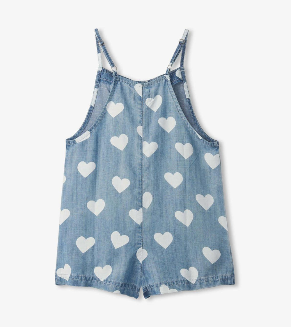 Hatley Bottoms | Girls Girls Hearts Slouchy Overalls