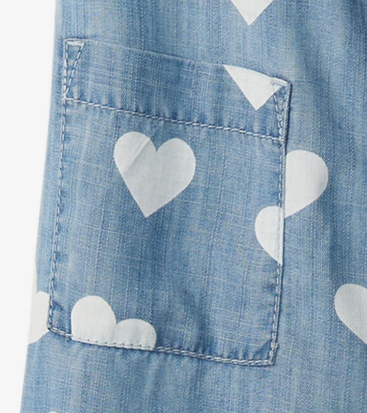 Hatley Bottoms | Girls Girls Hearts Slouchy Overalls