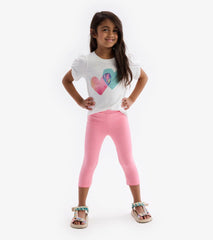 Hatley Bottoms | Girls Girls Light Pink Leggings