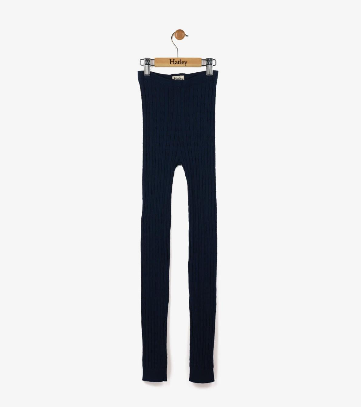 Hatley Bottoms | Girls Girls Navy Cable Knit Tights