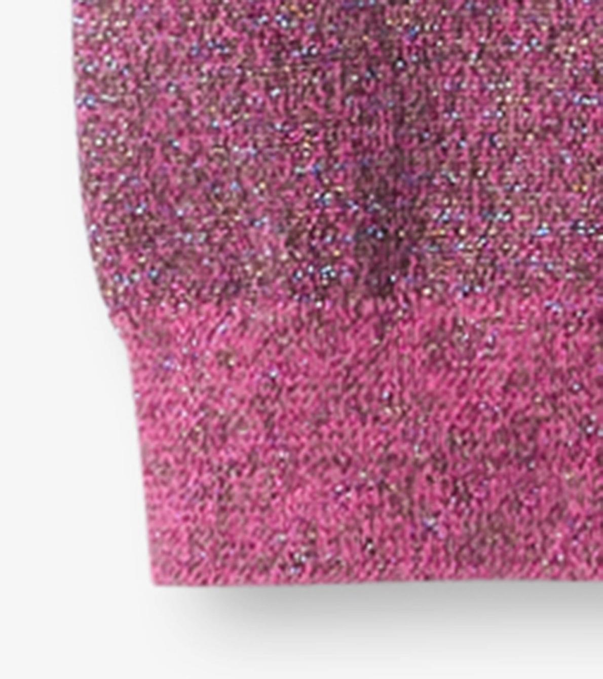 Hatley Bottoms | Girls Girls Pink Glitter Knit Leggings
