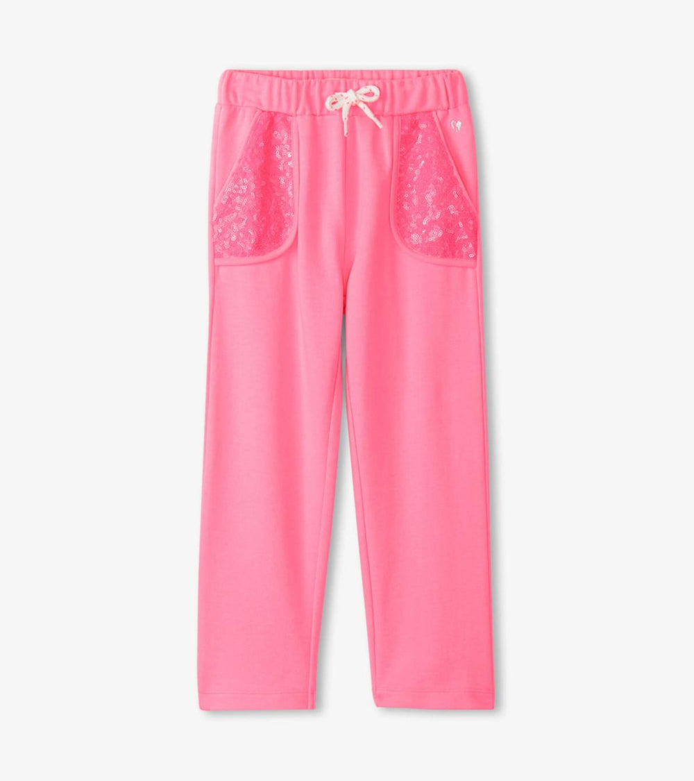 Hatley Bottoms | Girls Girls Pink Neon Track Pants