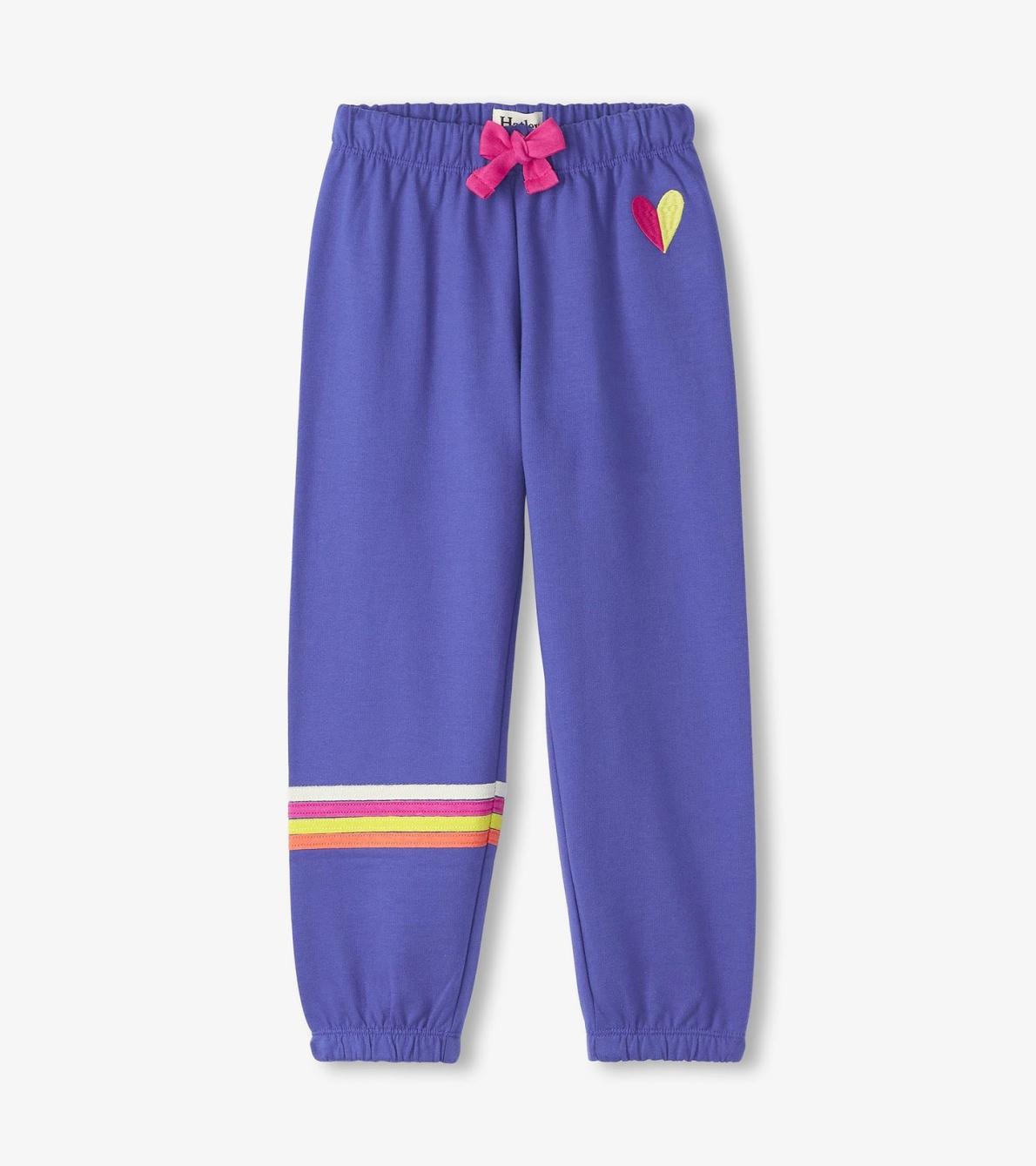 Hatley Bottoms | Girls Girls Rainbow Baggy Track Pants