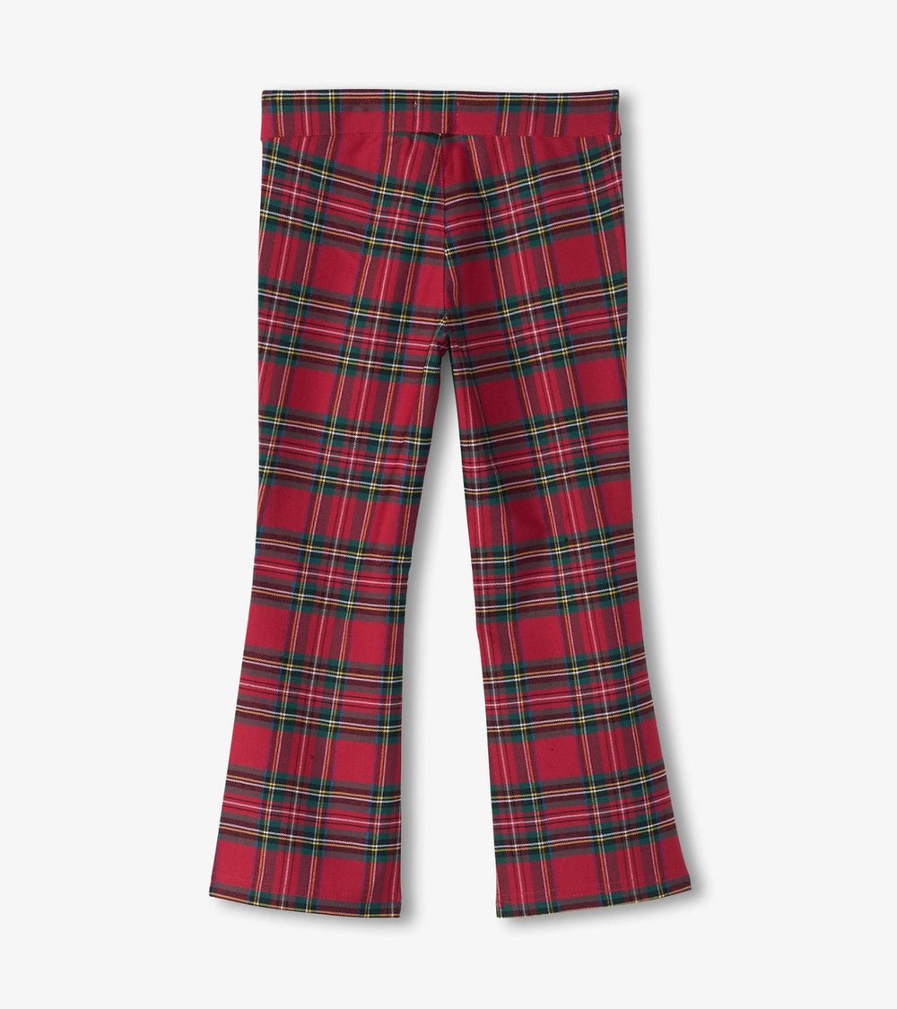 Hatley Bottoms | Girls Girls Red Plaid Flared Pants