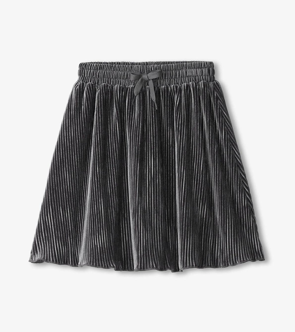 Hatley Bottoms | Girls Girls Silver Shine Pleated Velour Skirt