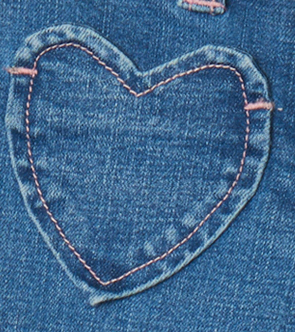 Hatley Bottoms | Girls Girls Stretch Denim Wide Leg Pants