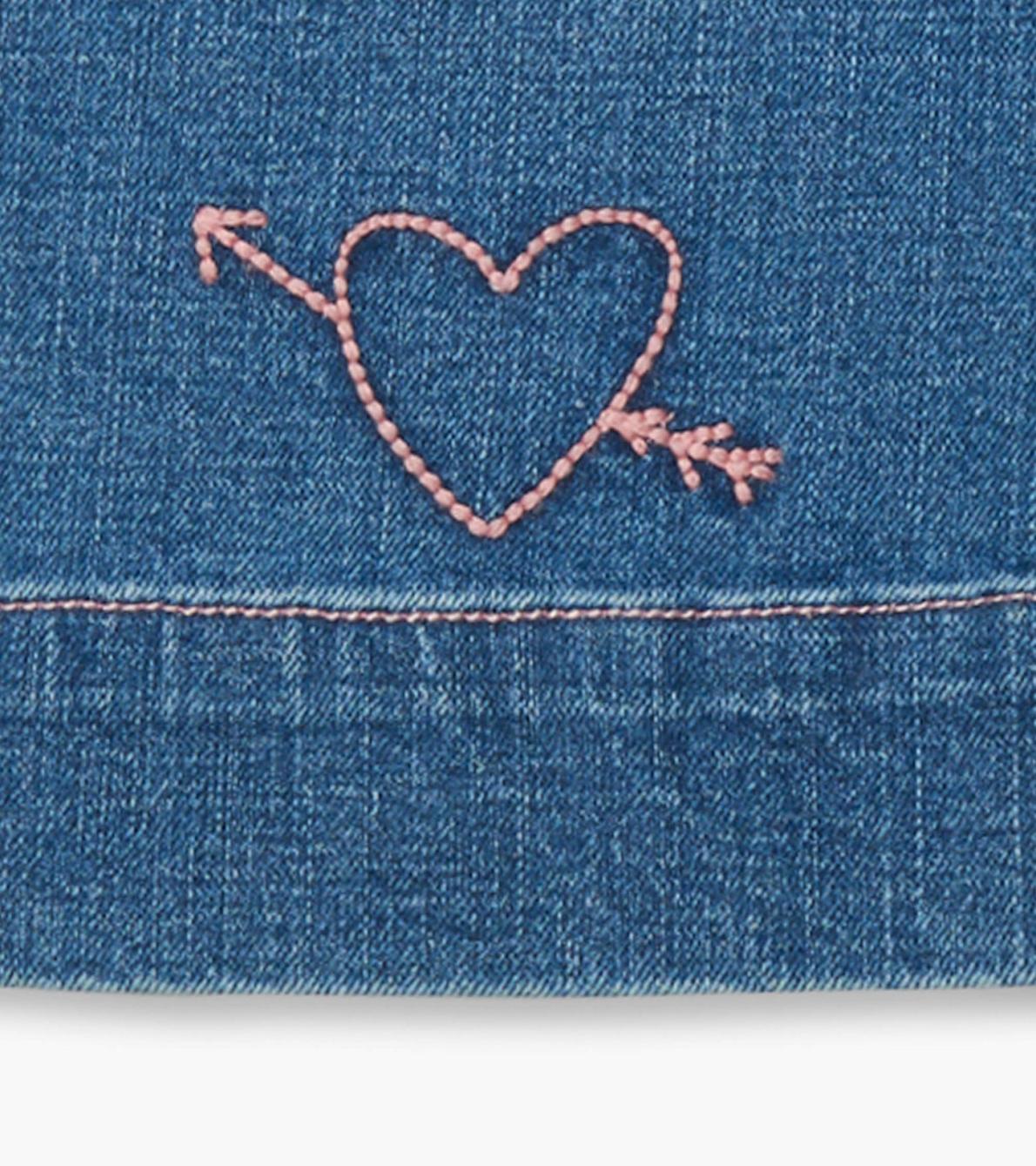 Hatley Bottoms | Girls Girls Stretch Denim Wide Leg Pants