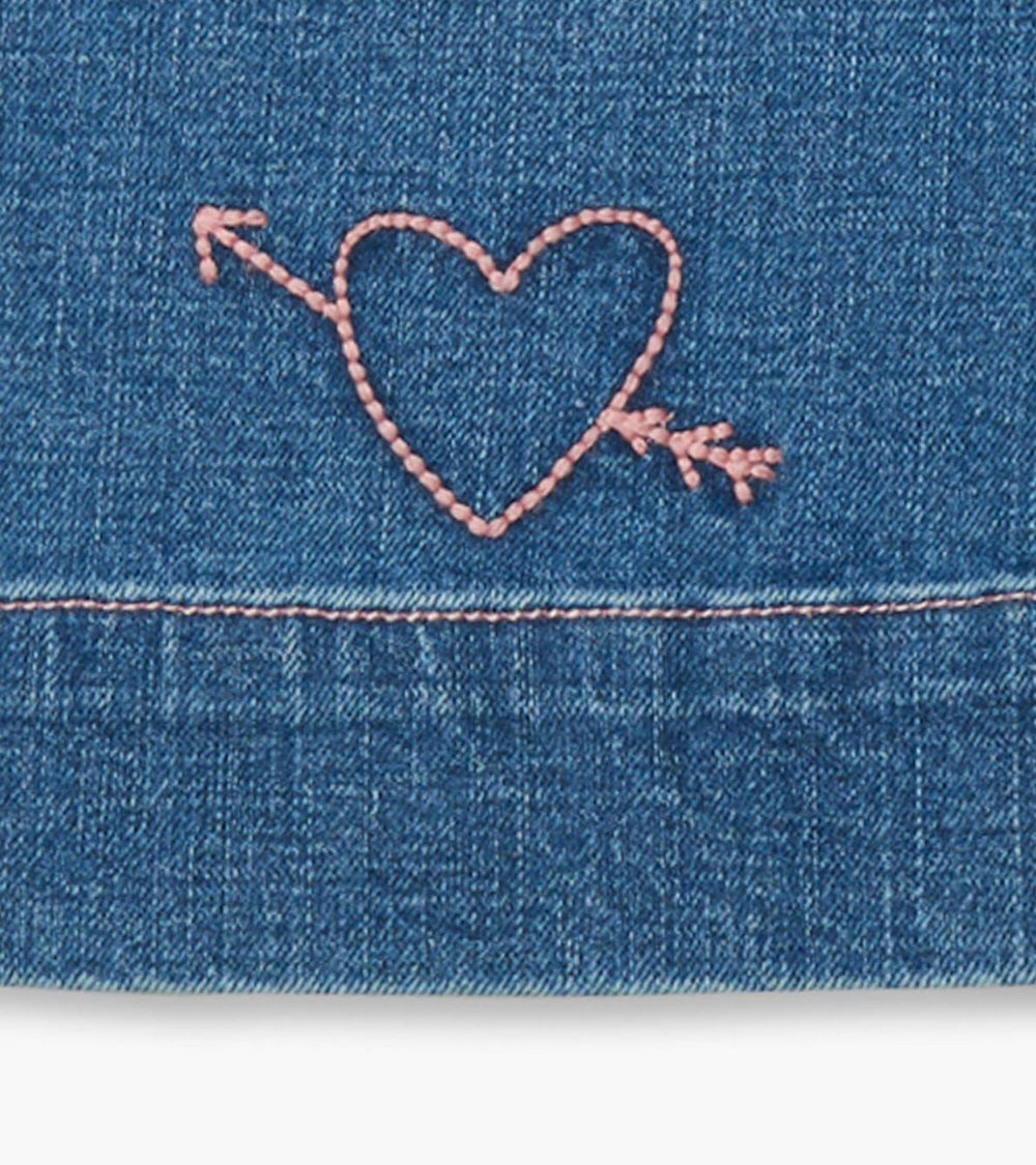 Hatley Bottoms | Girls Girls Stretch Denim Wide Leg Pants