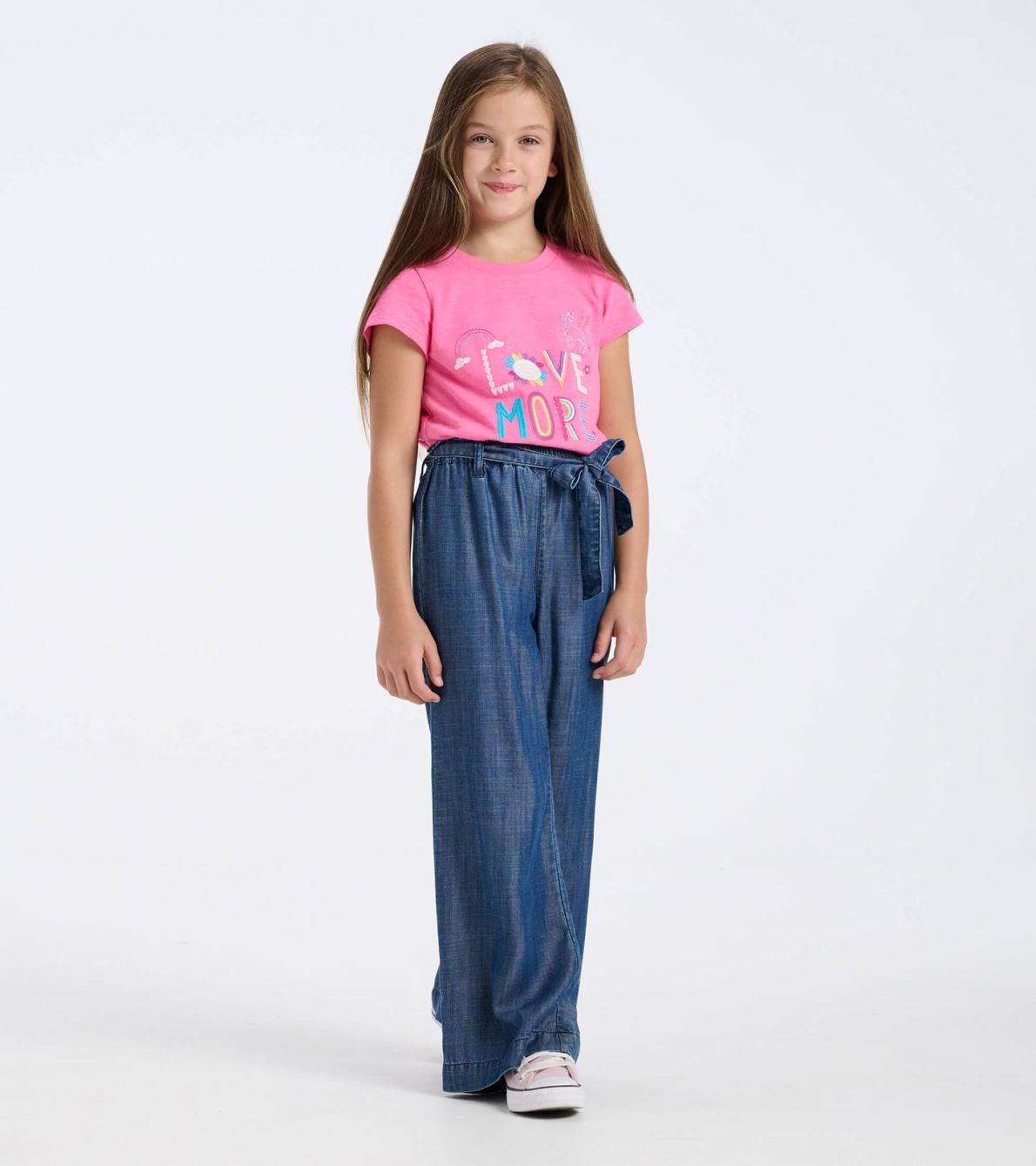 Hatley Bottoms | Girls Girls Tencel Textured Paperbag Pants