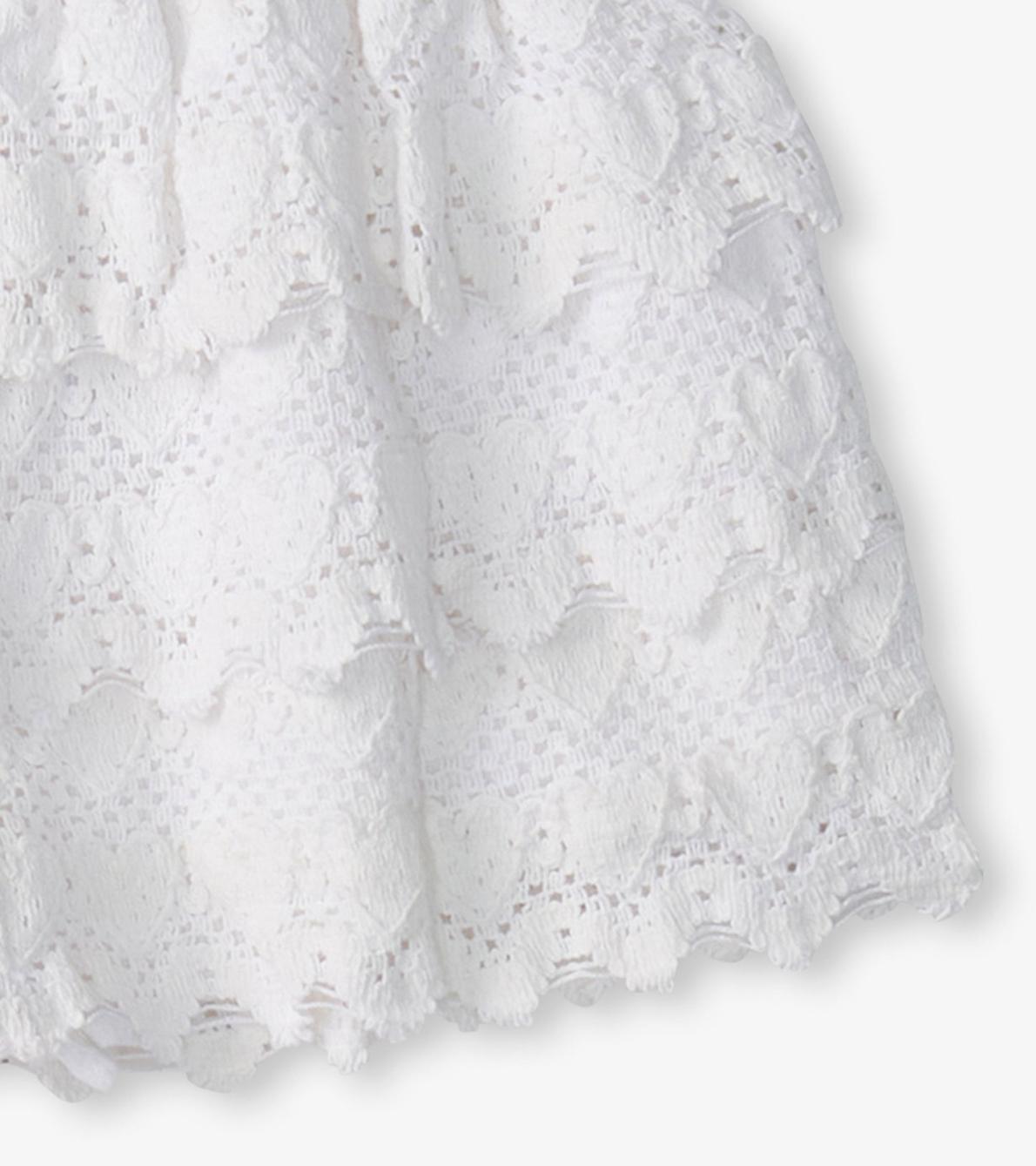 Hatley Bottoms | Girls Girls White Hearts Floaty Skort