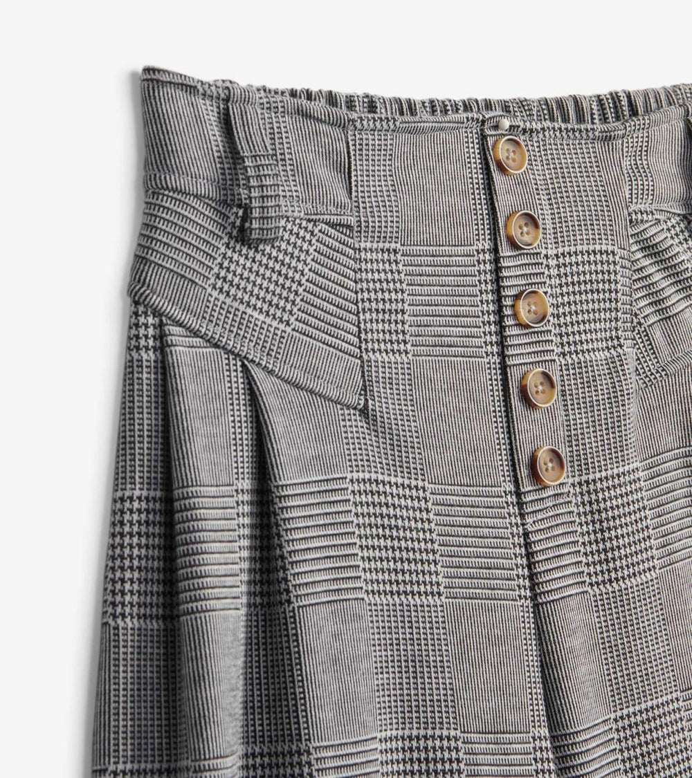 Hatley Bottoms | Women Charlie Wide Leg Pants - Houndstooth