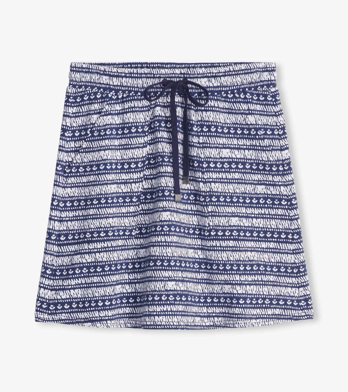 Hatley Bottoms | Women Christine Skirt - Blue Brush Stripes