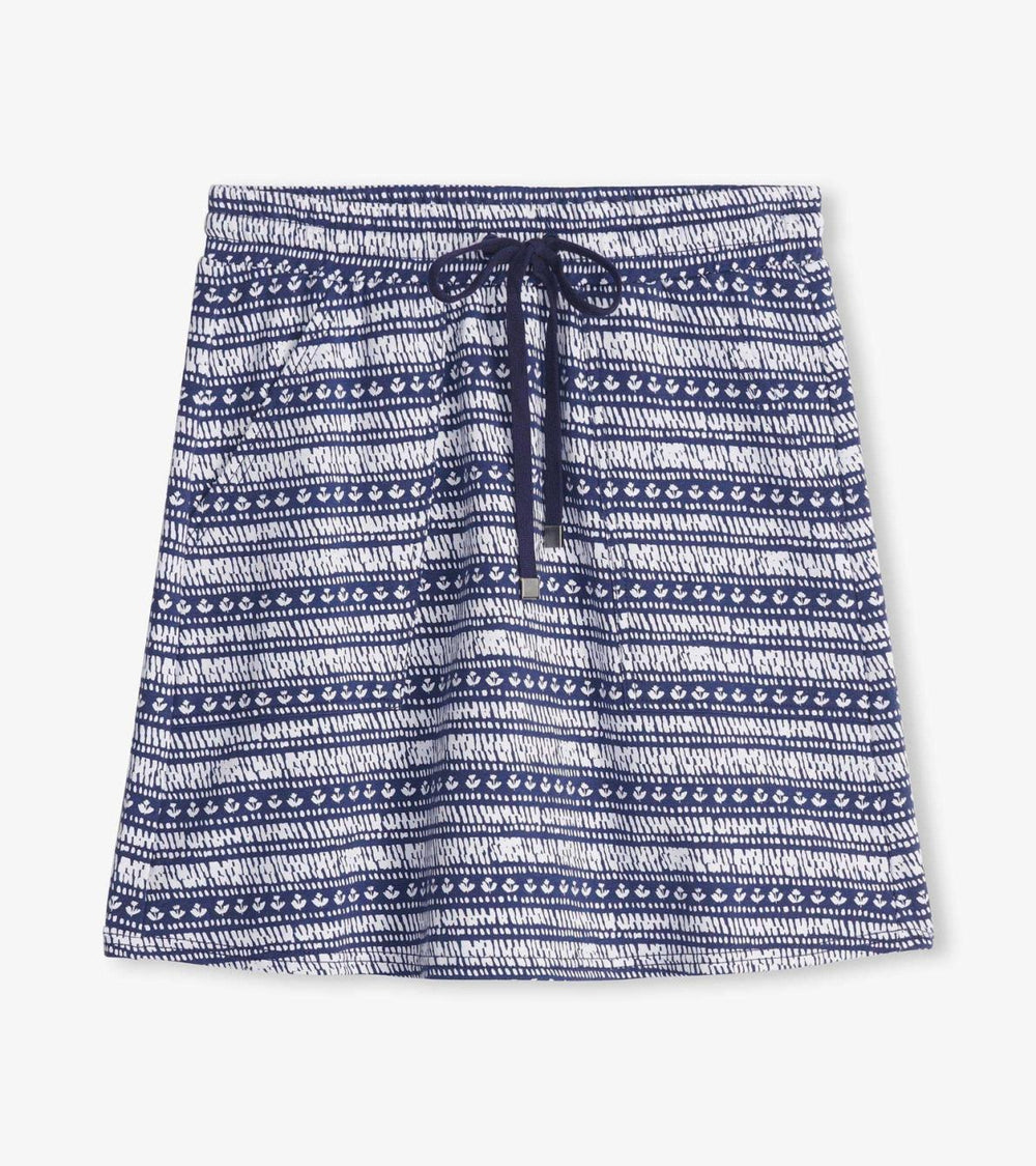 Hatley Bottoms | Women Christine Skirt - Blue Brush Stripes