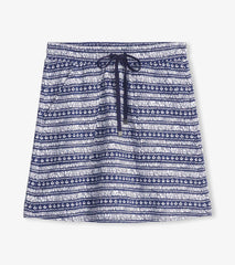 Hatley Bottoms | Women Christine Skirt - Blue Brush Stripes