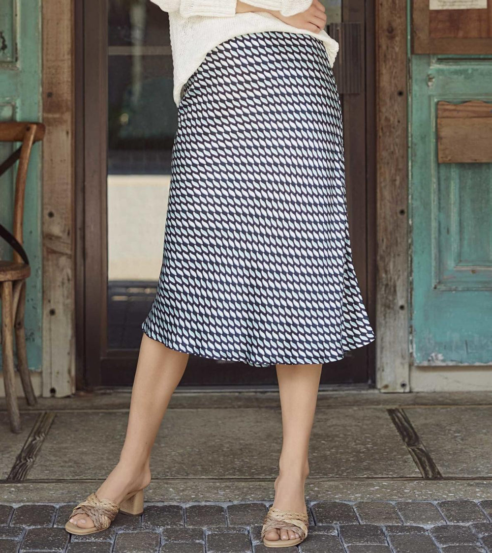 Hatley Bottoms | Women Grace Midi Skirt - Graphic Leaves