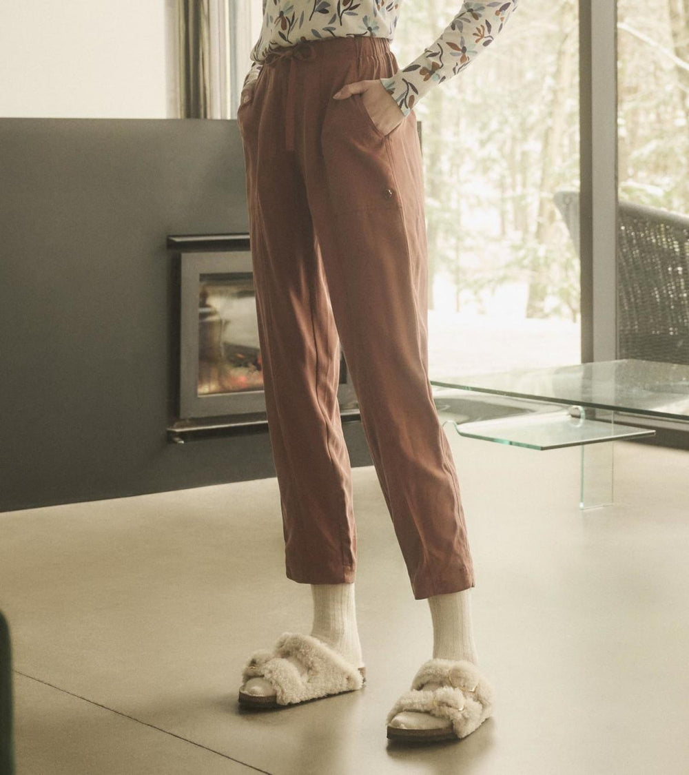 Hatley Bottoms | Women Jaime Ankle Pants - Brown