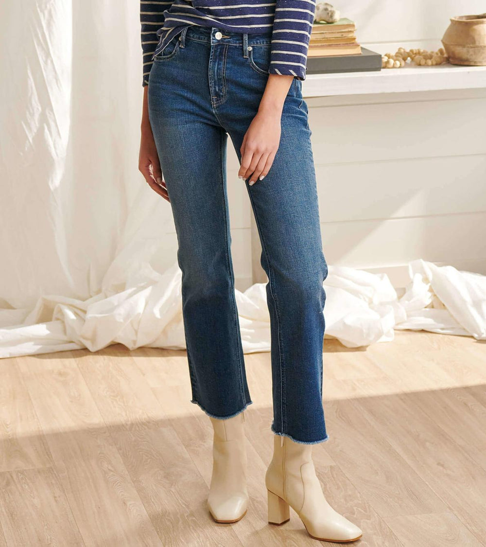 Hatley Bottoms | Women Mid-Rise Jeans - Dark Dusk