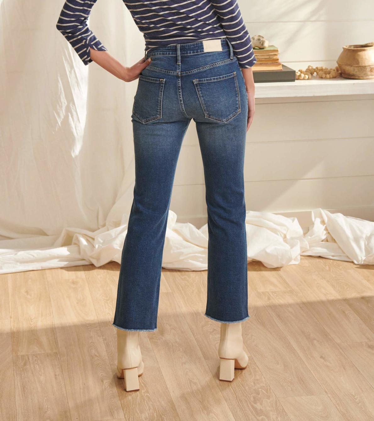 Hatley Bottoms | Women Mid-Rise Jeans - Dark Dusk