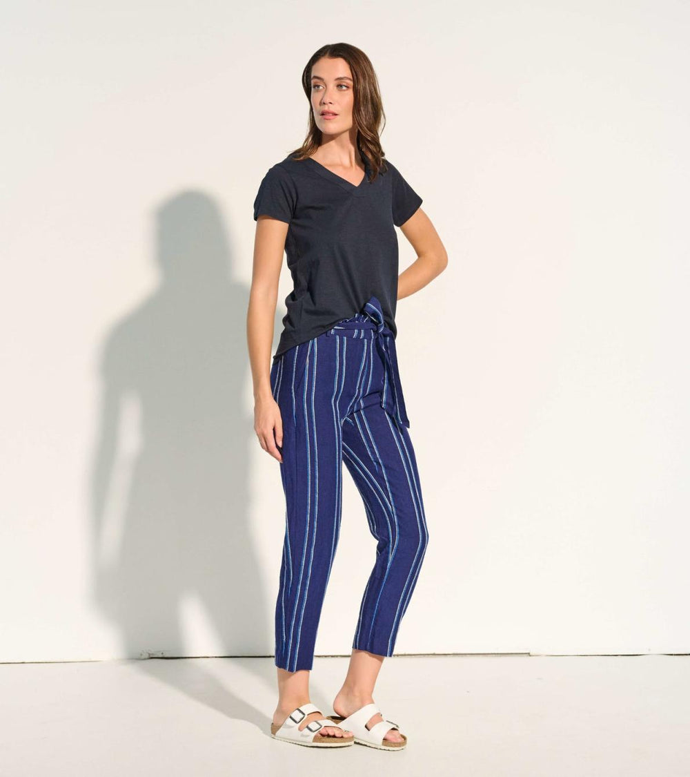 Hatley Bottoms | Women Paper Bag Pants - Beach Stripes