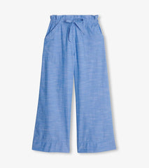 Hatley Bottoms | Women Tie Front Pants - Chambray