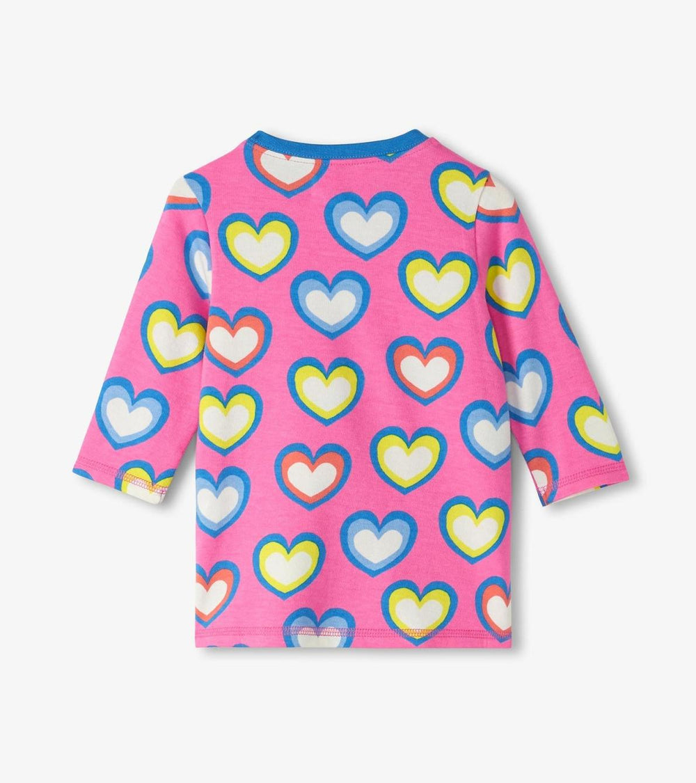 Hatley Dresses | Baby &amp; Toddler Baby &amp; Toddler Girls Big Groovy Heart Terry Dress