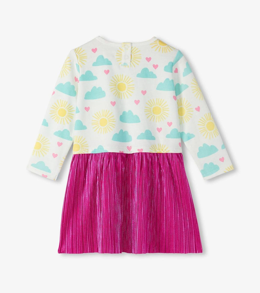 Hatley Dresses | Baby &amp; Toddler Baby &amp; Toddler Girls Happy Skies Layered Knit Dress