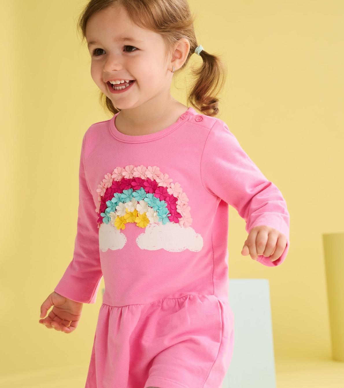Hatley Dresses | Baby &amp; Toddler Baby &amp; Toddler Girls Rainbow Cloud Flounce Skirt Dress