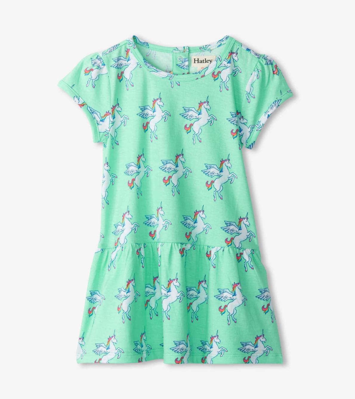 Hatley Dresses | Baby &amp; Toddler Baby &amp; Toddler Girls Rainbow Unicorn Gathered Dress