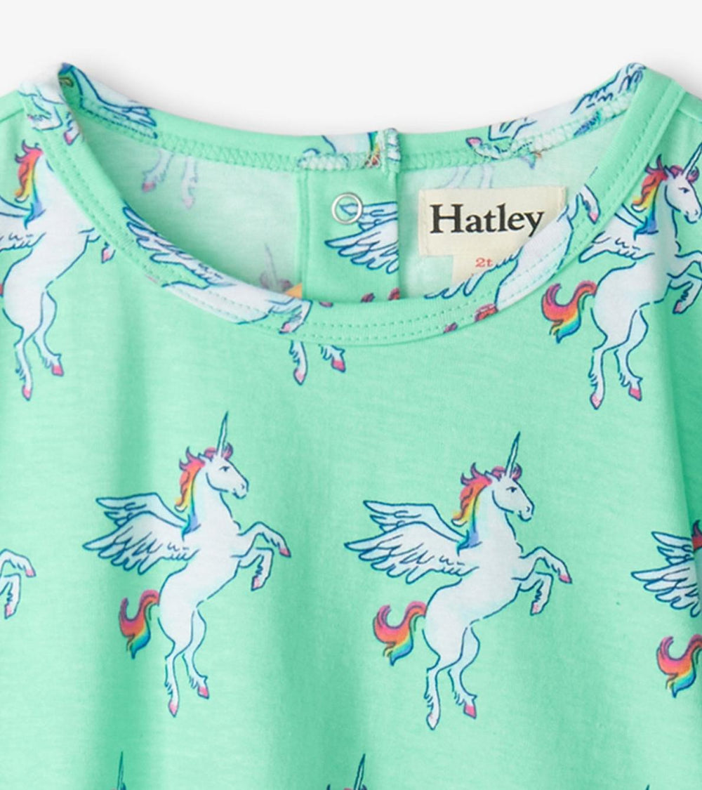 Hatley Dresses | Baby &amp; Toddler Baby &amp; Toddler Girls Rainbow Unicorn Gathered Dress