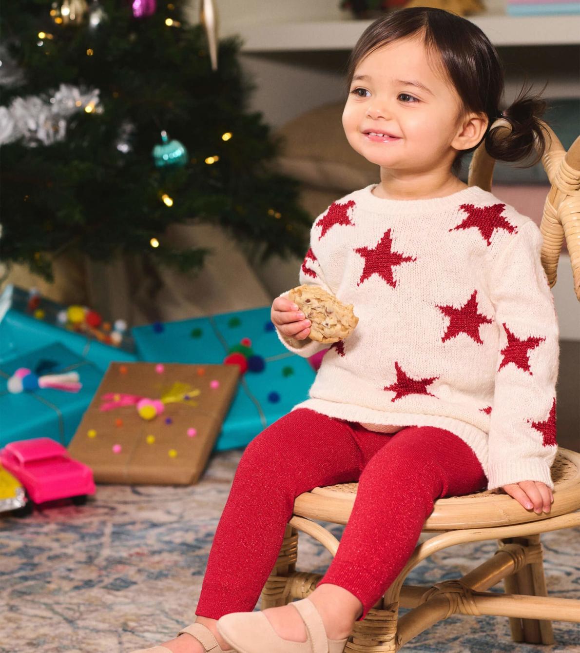Hatley Dresses | Baby &amp; Toddler Christmas Stars Sweater Dress