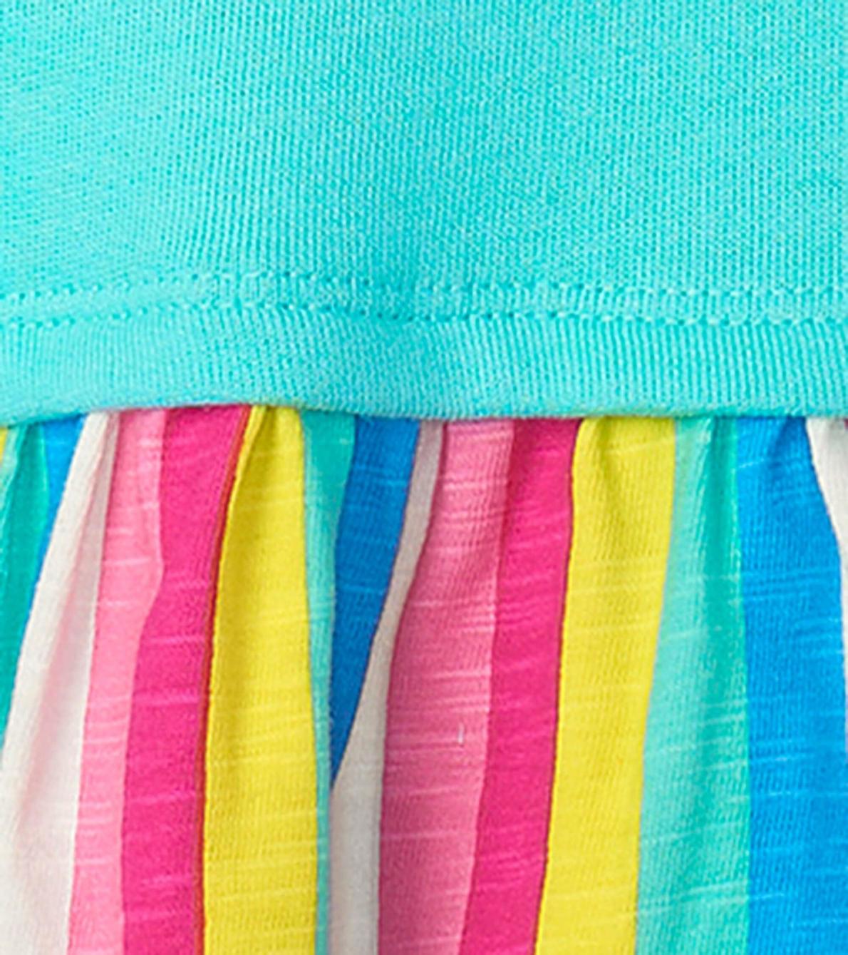 Hatley Dresses | Baby &amp; Toddler Radiant Rainbow Layered Knit Dress