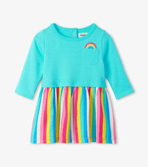 Hatley Dresses | Baby &amp; Toddler Radiant Rainbow Layered Knit Dress