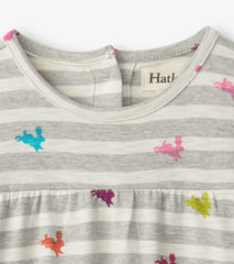 Hatley Dresses | Baby &amp; Toddler Rainbow Bunnies Tiered Dress