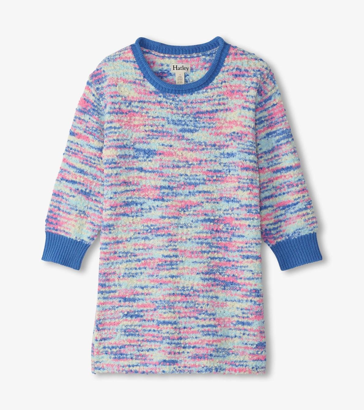 Hatley Dresses | Girls Girls Blue Boucle Sweater Dress